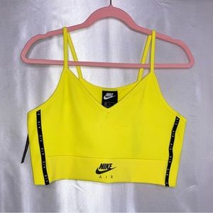 NIKE AIR SPORTS BRA - YELLOW (SIZE M)